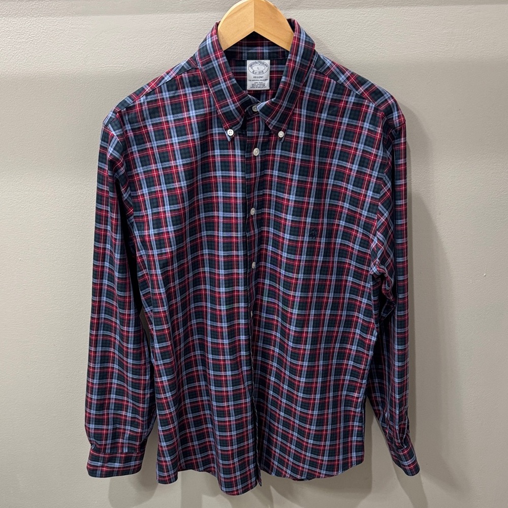 Brooks Brothers Multicolor Plaid Casual Shirt